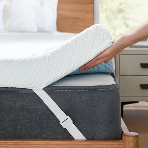 PERLECARE 2 Inch Cooling Memory Foam Mattress Toppers