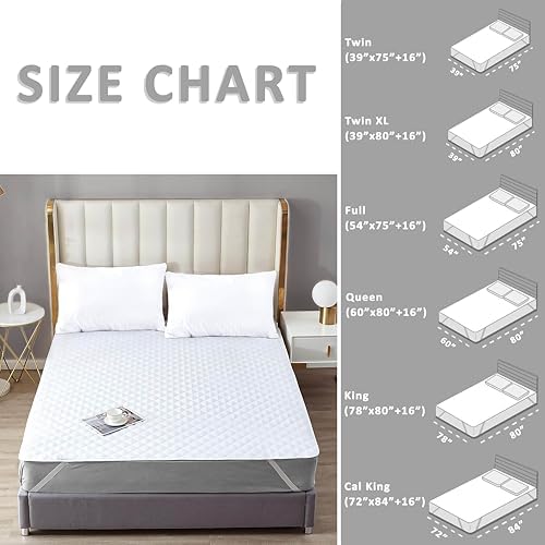 QATAN Twin Mattress Protector Waterproof Pad for Incontinence