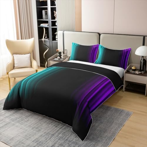 Feelyou Abstract Ombre Duvet Cover Set King