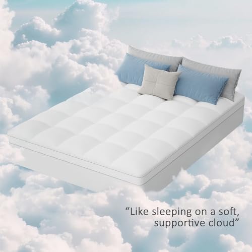 JOYRIDE SLEEP Dual Layer Mattress Topper for Hard Beds