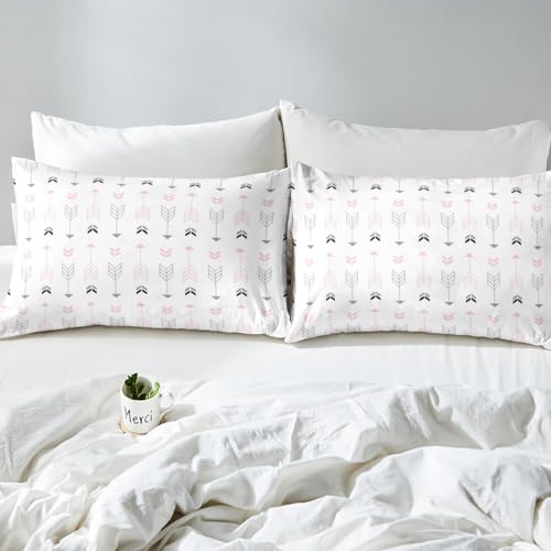 Feelyou Kids White Arrow Fitted Sheet Set Twin Size
