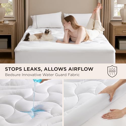 Bedsure Mattress Topper Full Waterproof with Deep Pocket