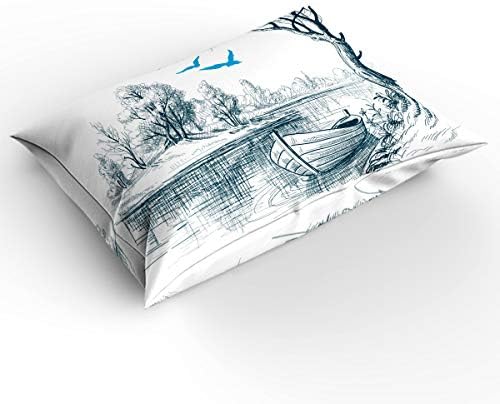 Debedcor Cal King Duvet Cover Set with Zipper and Ties