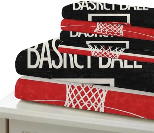 GIPNIAU Kids Basketball Duvet Cover Set 3 Piece