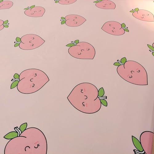 SDY 3PCS Pink Peach Print Sheet Set Twin Size