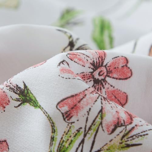 Jolusere Botanical Floral Duvet Cover Queen Set 3Pcs