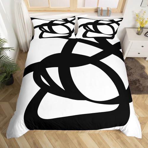 Jejeloiu Stripe Line Bedding Set King Size