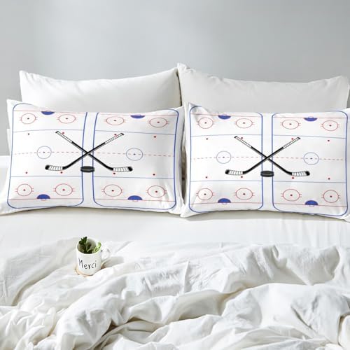 Feelyou Ice Hockey Queen Duvet Cover Set