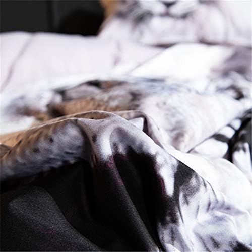 Homebed White Tiger Duvet Cover Set Twin Size 2 Pieces