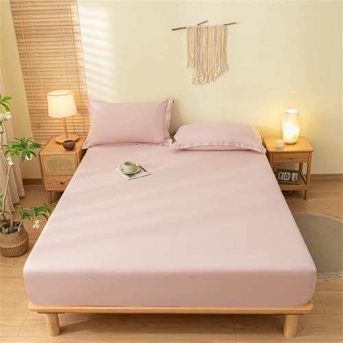 BYHIP Mattress Protector Twin Waterproof Light Pink 6-18 Inch
