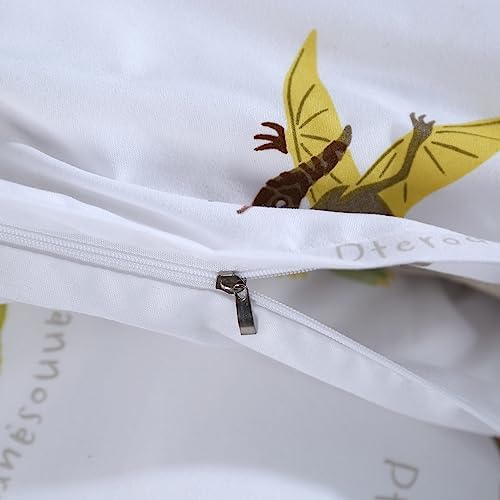 MAG 3Pcs Dinosaur Duvet Cover Set for Kids and Teens