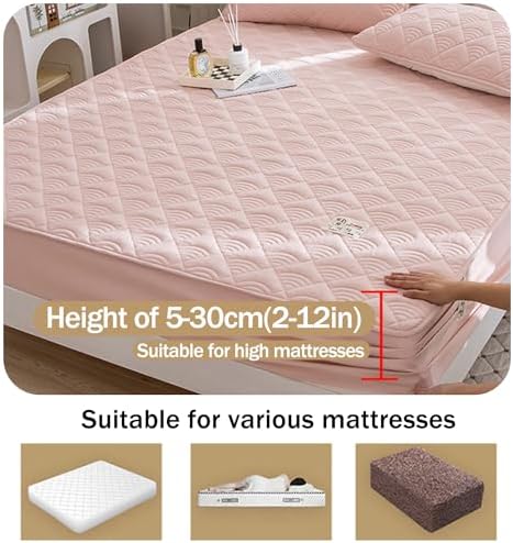 LDLCYCN Queen Size Mattress Protector with Soybean Fiber