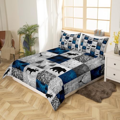 Erosebridal Rustic Bear Duvet Cover Set for Teens