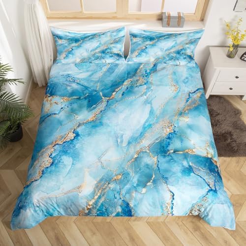 Erosebridal Marble Duvet Cover Set King Size