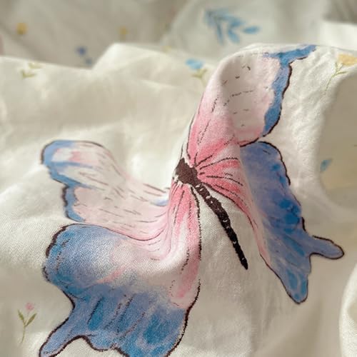 Nayoroom Butterfly Duvet Cover Set 3 Pieces Queen Size 1