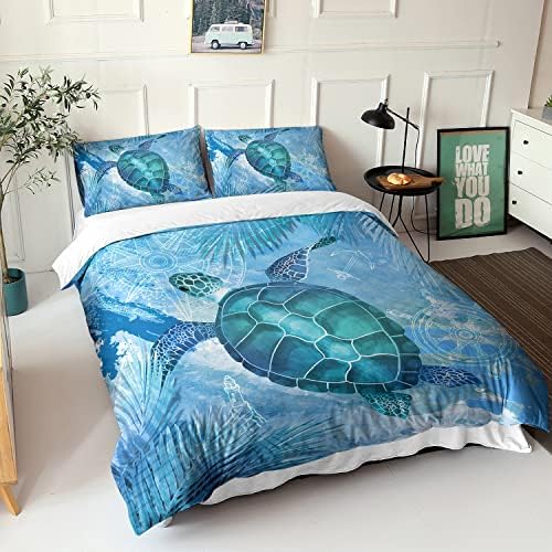 CVHOUSE Sea Turtle Duvet Set 3 Piece Full Size