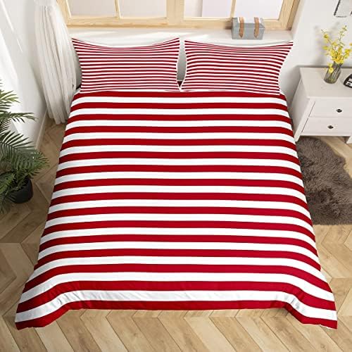 Erosebridal Girl Stripe Duvet Set King Size