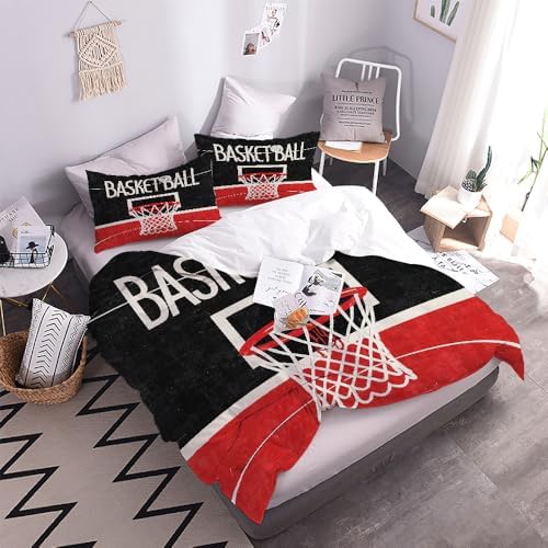 GIPNIAU Kids Basketball Duvet Cover Set 3 Piece