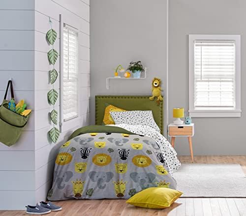 Saturday Park Safari Friends Twin Duvet Cover Set