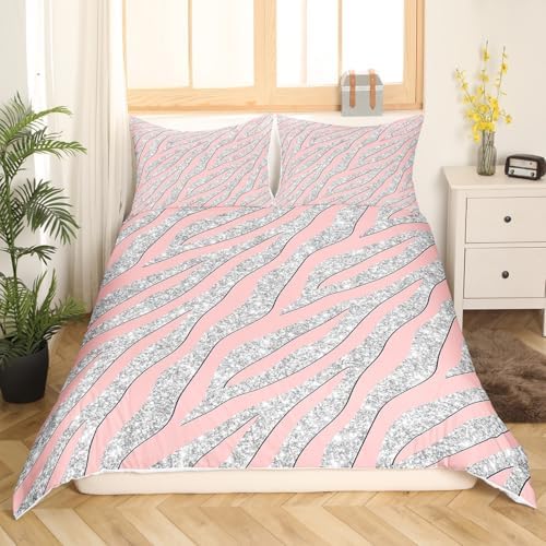 Feelyou Leopard Print Duvet Cover Set King Size