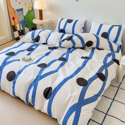 BlueBlue Wave Duvet Cover Set Twin 100 Cotton Kids