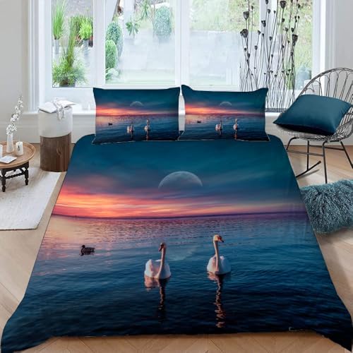 GIPNIAU Kids Duvet Cover Set California King 3 Piece