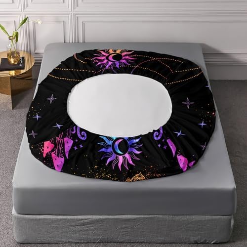 QOOMO Neon Mushroom Kids Bedding Set Queen Size 1