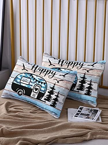 HOSIMA Happy Camper Duvet Cover Set - Queen Size 1
