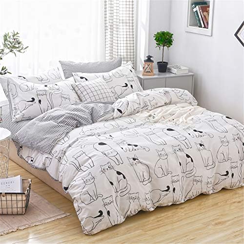 LAYENJOY Cats Duvet Cover Set Queen