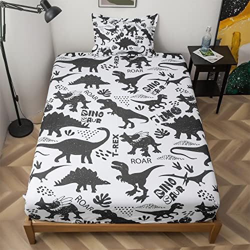 lishjekee Dinosaur Sheet Set Twin 3 Pieces 1