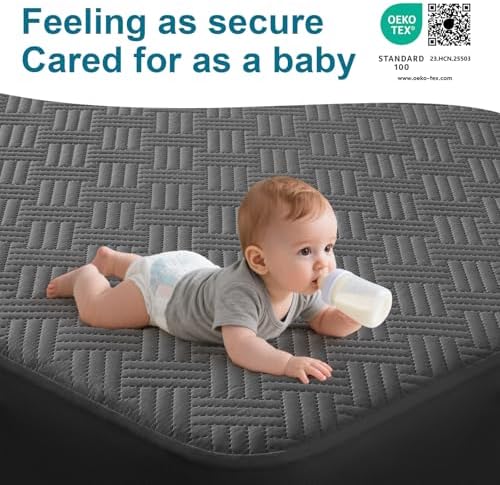 GOPOONY Waterproof Mattress Protector Full Size 54x75in Gray