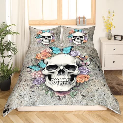 Feelyou Kids Duvet Cover Set Twin Size Butterfly Print