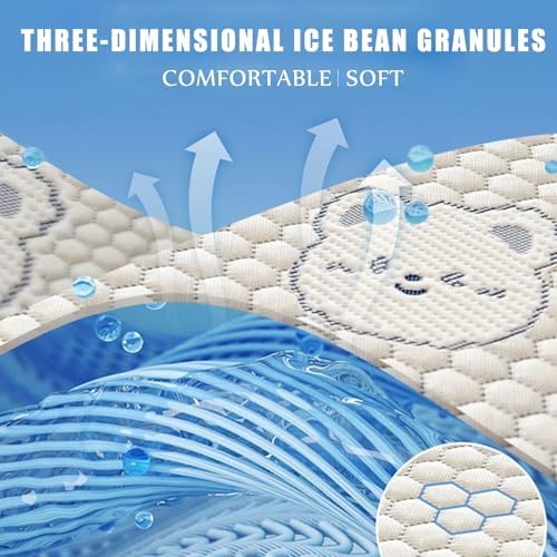 LDLCYCN Cooling Mattress Protector Pad 120x200cm 2pcs Queen Size