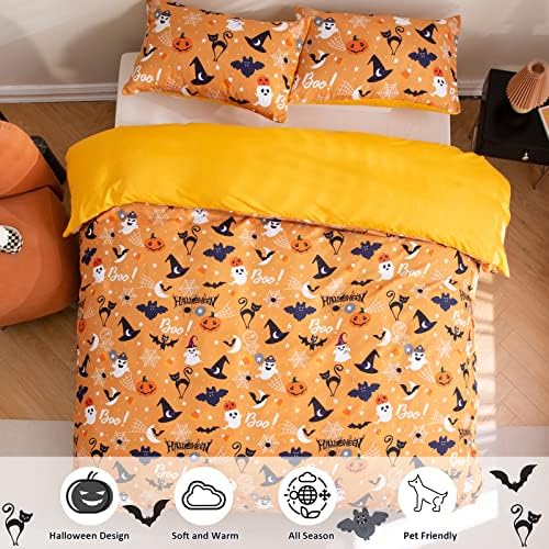 Luxudecor Halloween Duvet Cover Set for Kids
