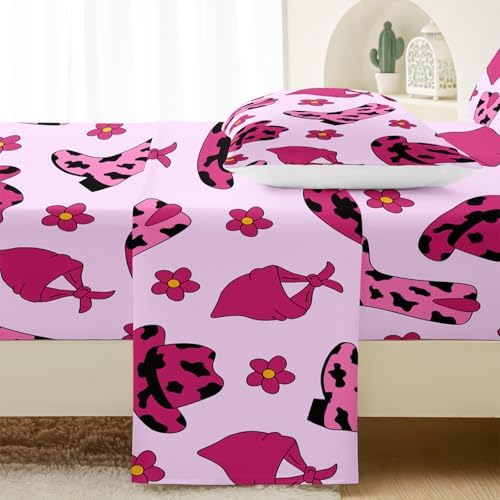 QOOMO Hat Boots Kids Sheet Set Twin Size