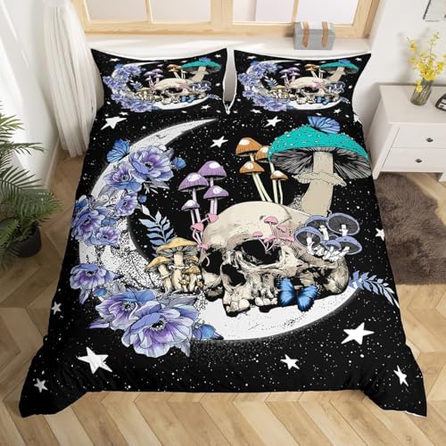 Castle Fairy Star Moon Mushroom Duvet Set King Size 3pcs