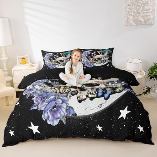Castle Fairy Star Moon Mushroom Duvet Set King Size 3pcs