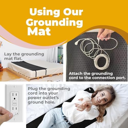 HomeLuvo Grounding Mattress Pad - King Size 27x76