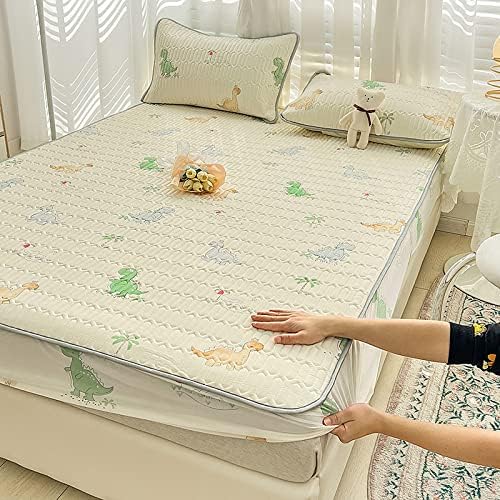FCLDESHOP Thick Cool Latex Mattress Pad 120x200cm 2pcs