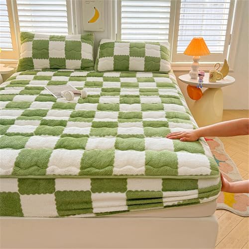 Flannel Velvet Bed Sheet with Deep Pocket for 6-18 inch Mattress