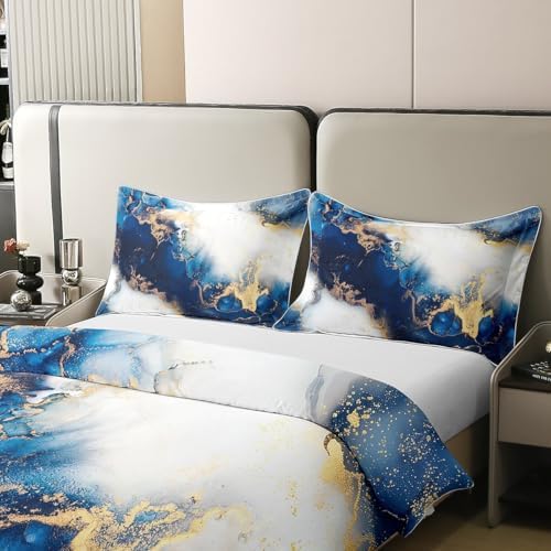 Erosebridal Cotton Marble Duvet Cover Set King Size 1