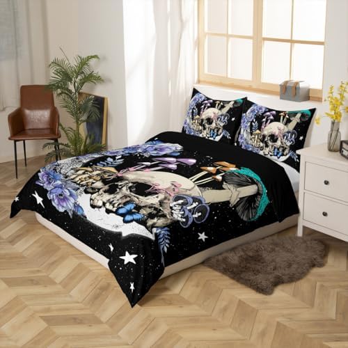 Castle Fairy Star Moon Mushroom Duvet Set King Size 3pcs