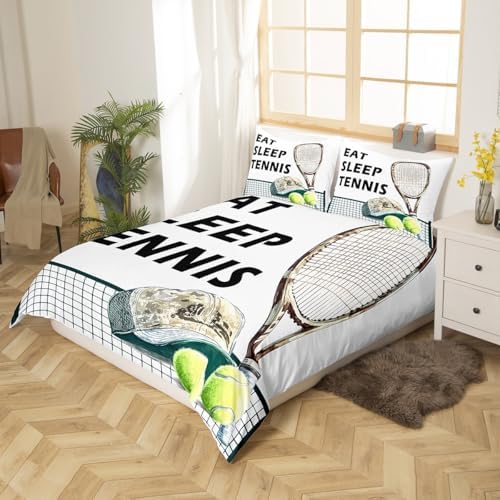 Castle Fairy Tennis Duvet Cover Twin Size Set