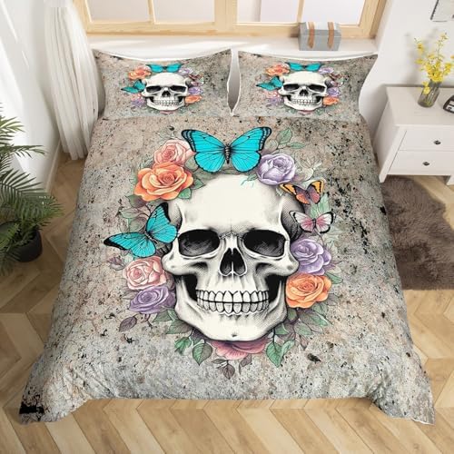 Feelyou Kids Duvet Cover Set Twin Size Butterfly Print