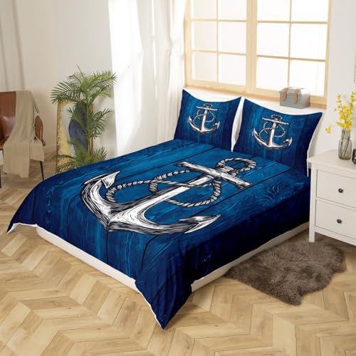 Castle Fairy Anchor Nautical Duvet Cover Set King Size