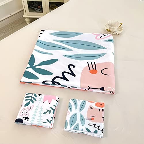 Sunature Cartoon Cat Duvet Cover Set Queen Size 3 Piece