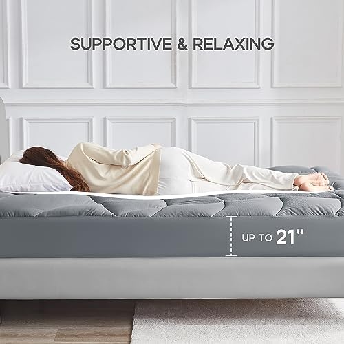 Sonive Queen Mattress Protector with 5-Zone Ergonomic Design