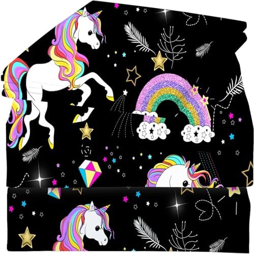 VTKON Unicorn Twin Sheet Set 92x66