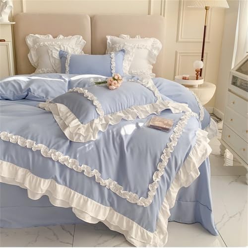 SOUKECHY Girls Lace Bedding Queen Set 1