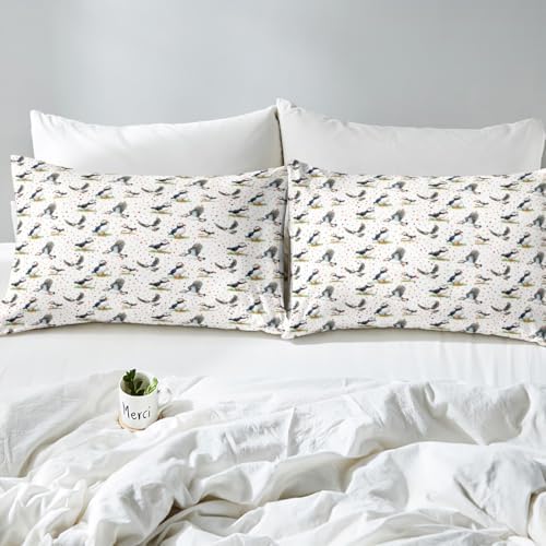 Erosebridal Cartoon Puffin Twin Duvet Set